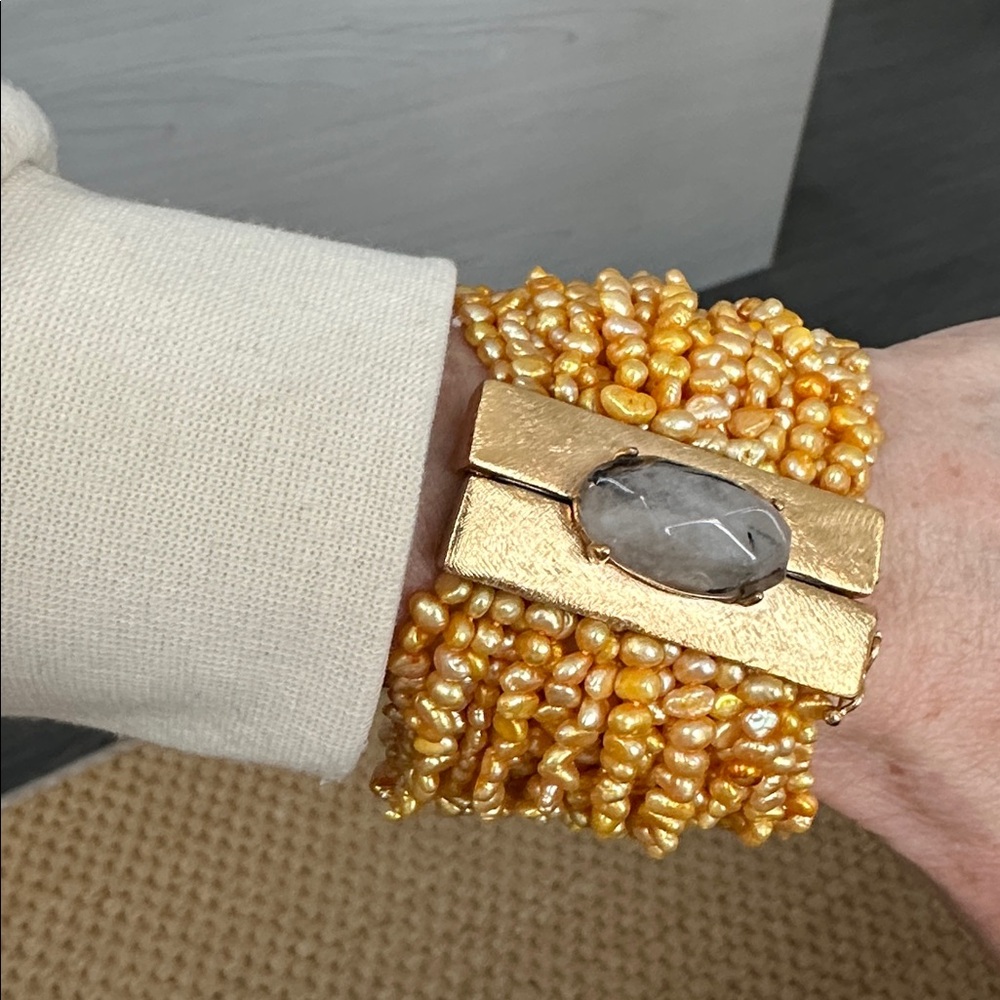 Fabrizio Giannone Multi-Strand Natural Pearl Bracelet